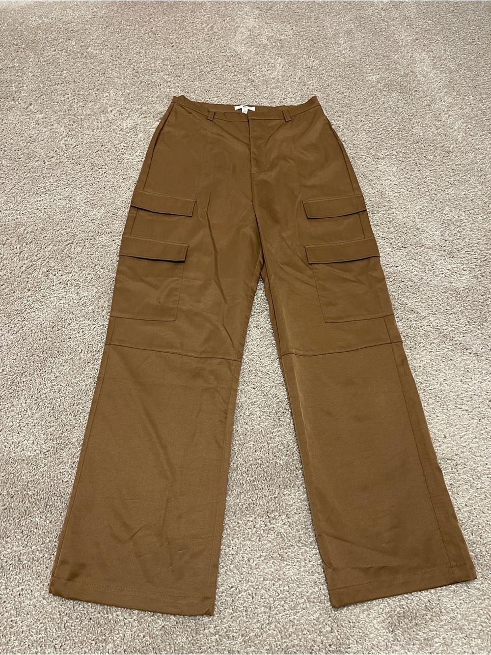 BP Women’s Brown Cargo Wide Leg Pants Size S